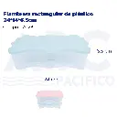 Fiambrera rectangular de plástico 24*14*6.5cm