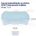 Caja de mantenimiento de plástico 26*16*7.5cm paquete 12 piezas