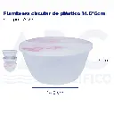 Fiambrera circular de plástico 14.5*6cm