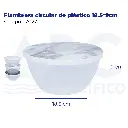 Fiambrera circular de plástico 18.5*9cm