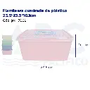 Fiambrera cuadrada de plástico 23.5*23.5*10.1cm