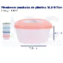 Fiambrera cuadrada de plástico 18.5*9.7cm
