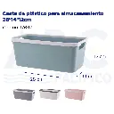 Cesta de plástico para almacenamiento 28*14*12cm