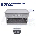 Cesta de almacenaje con tapa 35*27.5*15.5cm