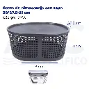 Cesta de almacenaje con tapa 39*27.5*21 cm