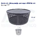 Cesta de almacenaje con tapa 27.5*14 cm