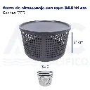 Cesta de almacenaje con tapa 34.5*21 cm