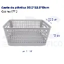 Cesta de plástico 30.5*23.5*13cm
