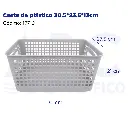 Cesta de plástico 30.5*23.5*13cm