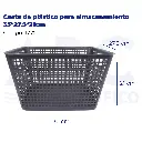 Cesta de plástico para almacenamiento 35*27.5*21cm