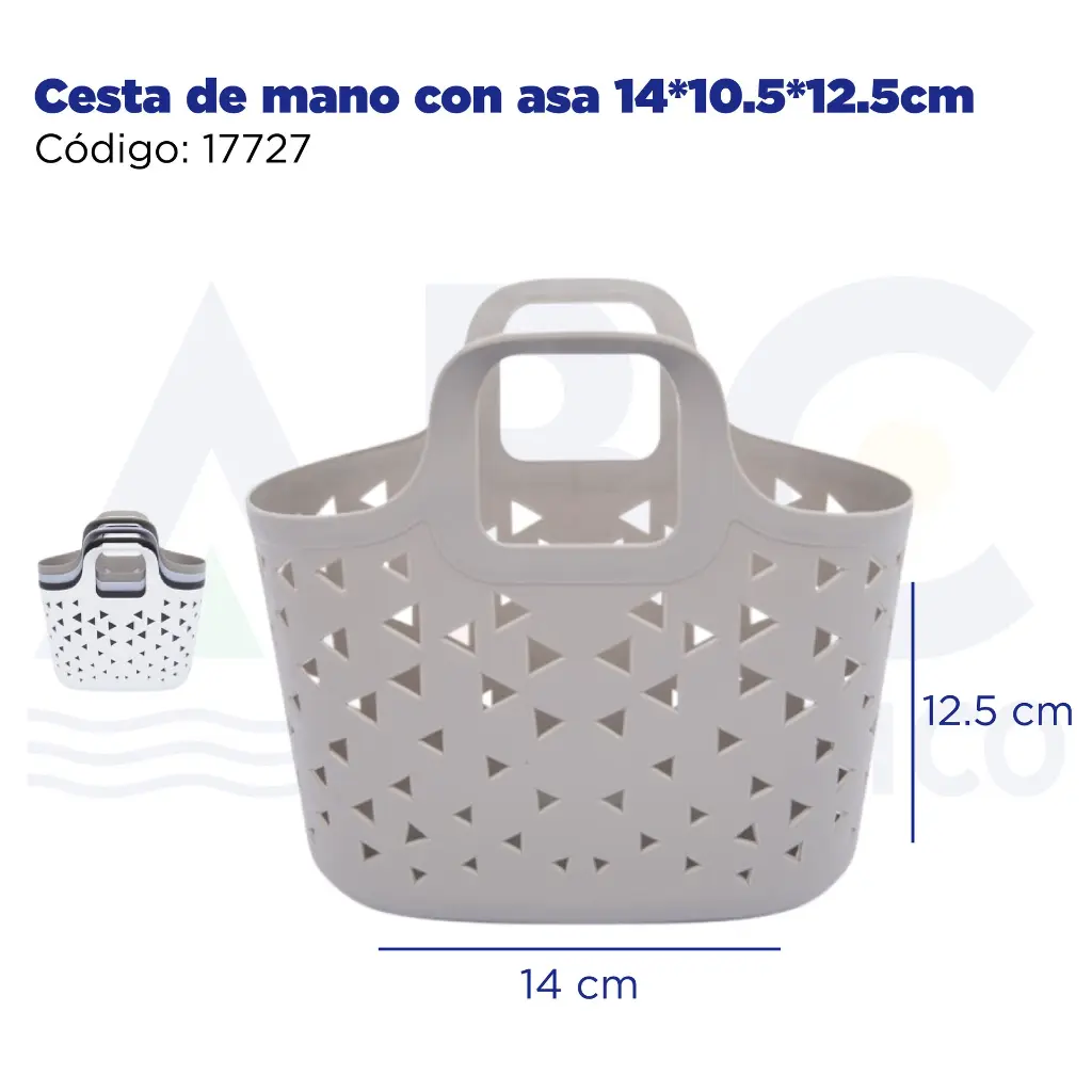 Cesta de mano con asa 14*10.5*12.5cm