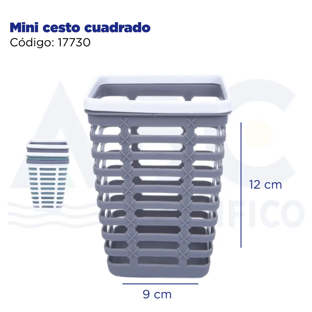 Mini cesto cuadrado