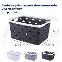 Cesta de plástico para almacenamiento 27.5*18.9*14cm