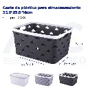 Cesta de plástico para almacenamiento 33.8*25.8*18cm