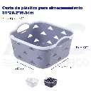 Cesta de plástico para almacenamiento 30*23.2*16.8cm