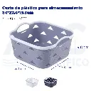 Cesta de plástico para almacenamiento 34*27.4*19.8cm