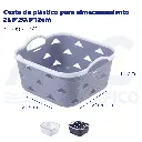 Cesta de plástico para almacenamiento 21.5*20.5*12cm