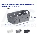 Cesta de plástico para almacenamiento con asa 20.5*12*9.5cm
