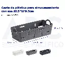Cesta de plástico para almacenamiento con asa 28.5*12*9.5cm 