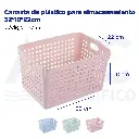 Canasta de plástico para almacenamiento 32*18*22cm