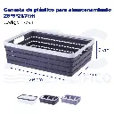 Canasta de plástico para almacenamiento 29*9*21.7cm