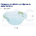 Palangana de plástico con figuras de delfín 36*13cm