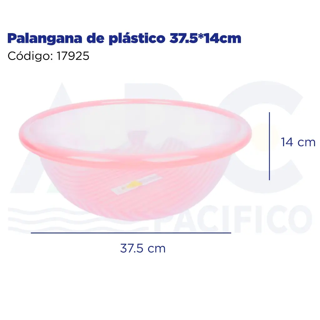 Palangana de plástico 37.5*14cm 