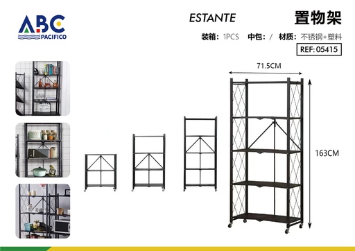 [05415] Estante de 5 capas de almacenamiento plegable 71.5*163cm