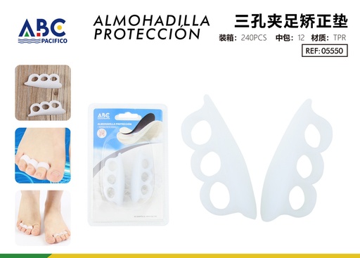 [05550] Almohadilla de protección de pie con abrazadera de tres orificios