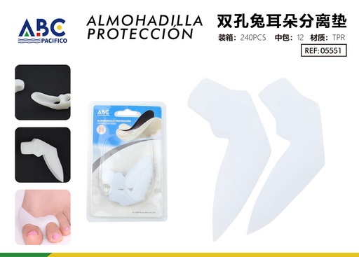 [05551] Almohadilla de protección de doble orificio