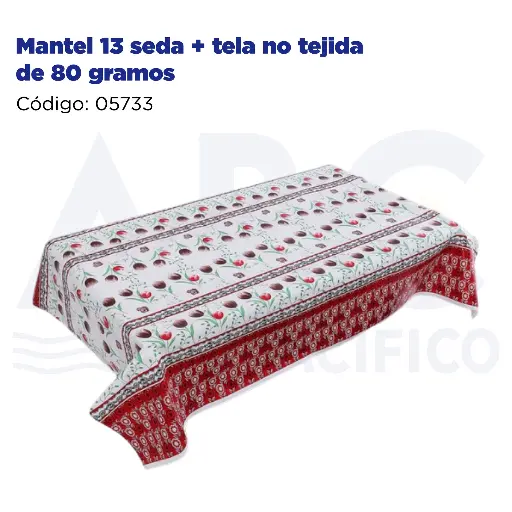 [05733] Mantel 13 seda + tela no tejida de 80 gramos