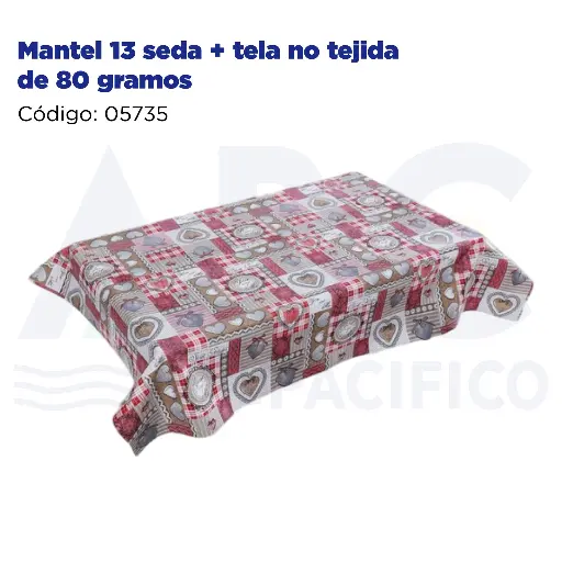 [05735] Mantel 13 seda + tela no tejida de 80 gramos