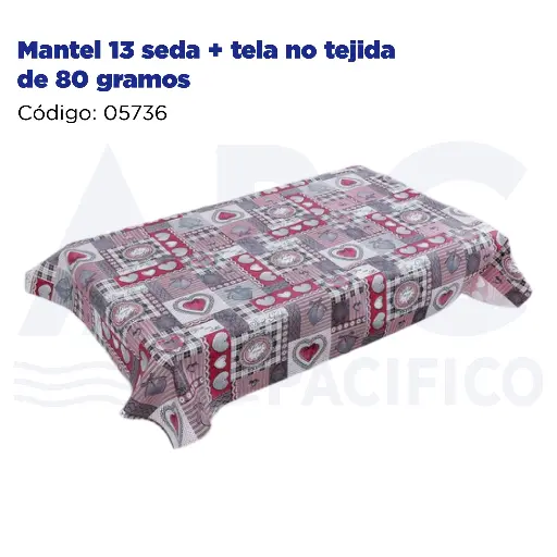[05736] Mantel 13 seda + tela no tejida de 80 gramos