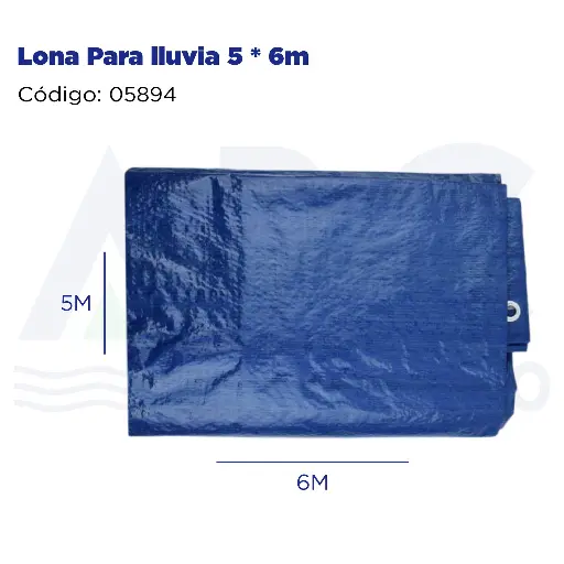 [05894] Lona Para lluvia 5 * 6m