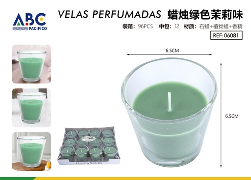 [06081] Vela aroma jazmín verde