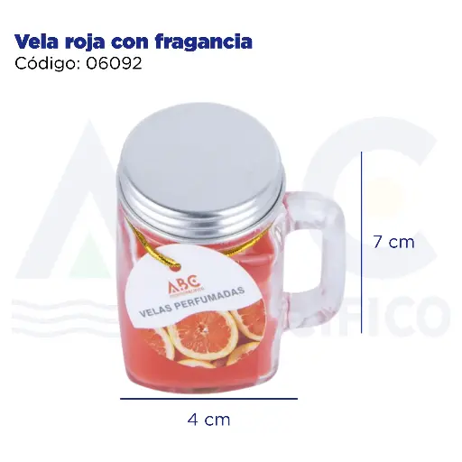 [06092] Vela roja con fragancia