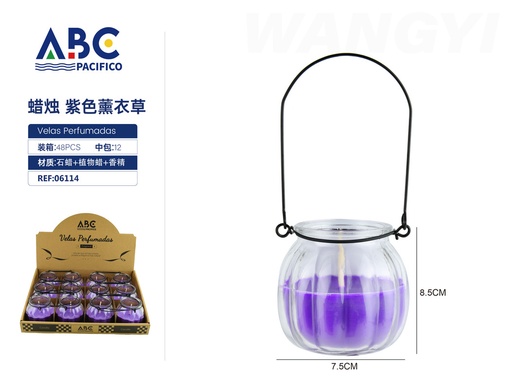 [06114] Vela colgante aroma lavanda