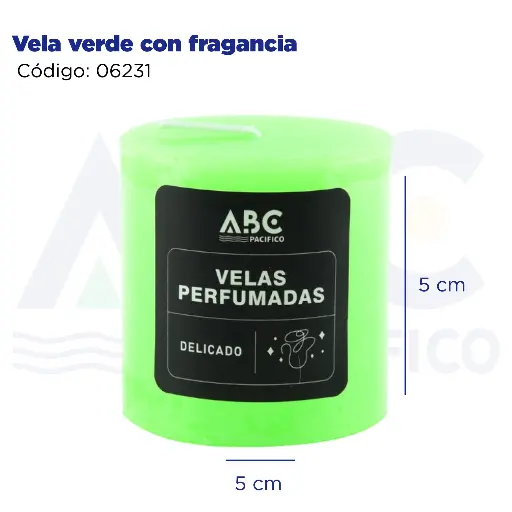 [06231] Vela verde con fragancia