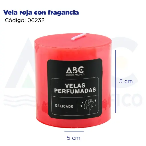 [06232] Vela roja con fragancia