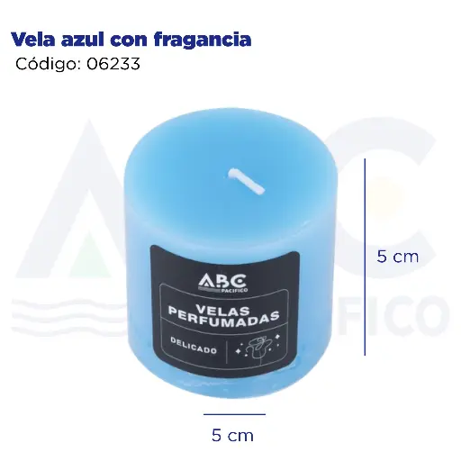 [06233] Vela azul con fragancia