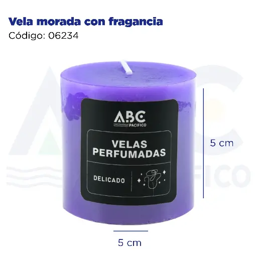 [06234] Vela morada con fragancia