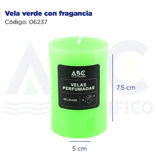 [06237] Vela verde con fragancia
