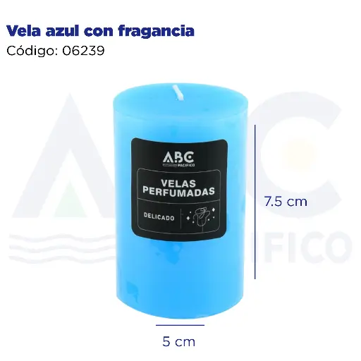 [06239] Vela perfumada azul