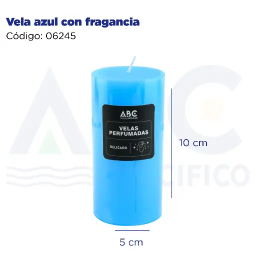[06245] Vela azul con fragancia
