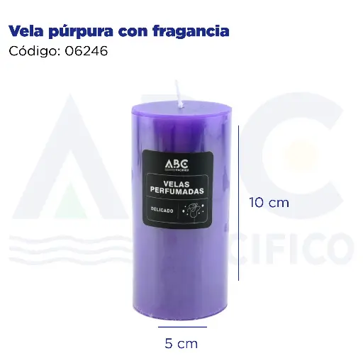 [06246] Vela morada con fragancia