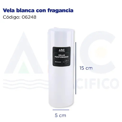 [06248] Vela blanca con fragancia