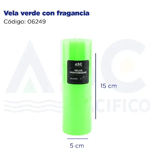 [06249] Vela verde con fragancia