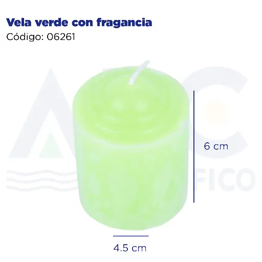 [06261] Vela verde con fragancia