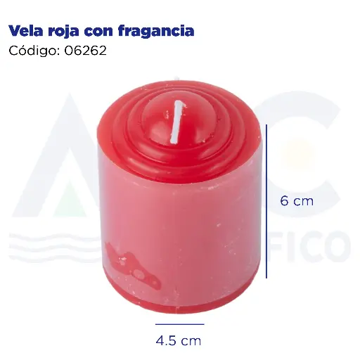 [06262] Vela roja con fragancia