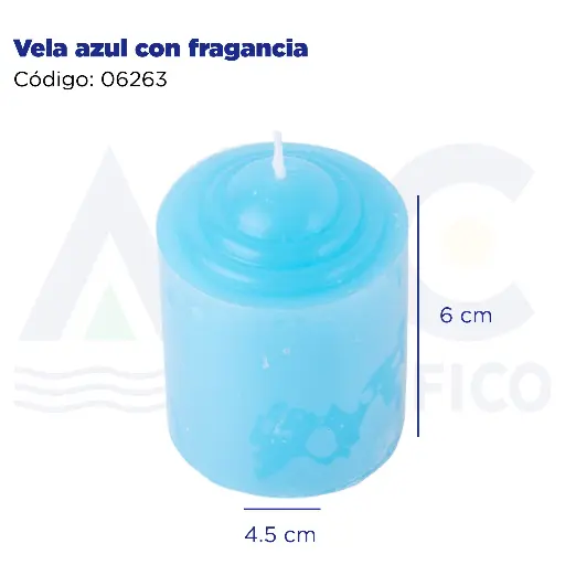 [06263] Vela azul perfumada